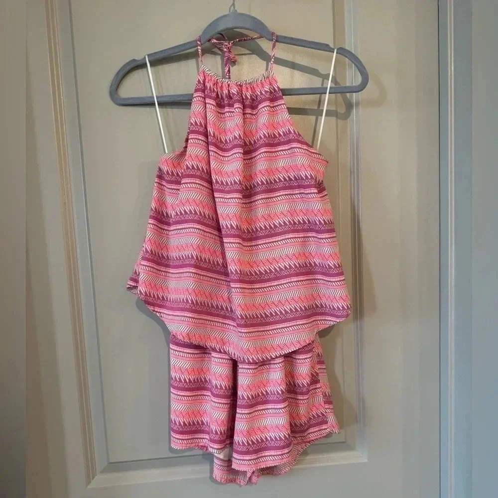 Neon Aztec Romper - S